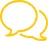 A line drawing of two speech bubbles with one in front of the other.